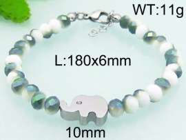 Stainless Steel Plastic Bracelet