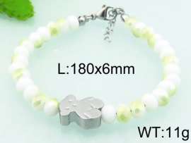 Stainless Steel Plastic Bracelet