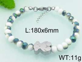Stainless Steel Plastic Bracelet