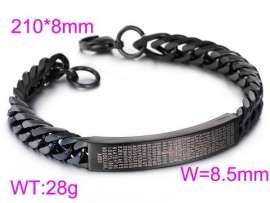 Stainless Steel Black-plating Bracelet