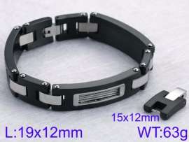 Stainless Steel Black-plating Bracelet