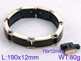 Stainless Steel Black-plating Bracelet