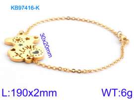 Stainless Steel Gold-plating Bracelet