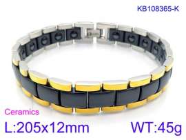 Stainless steel with Ceramic Bracelet