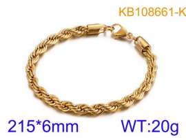 Stainless Steel Gold-plating Bracelet