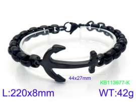 Stainless Steel Black-plating Bracelet