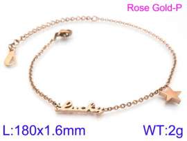 Stainless Steel Rose Gold-plating Bracelet