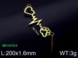 Stainless Steel Gold-plating Bracelet