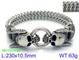 Stainless Skull Bracelet
