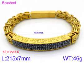 Stainless Steel Stone Bracelet