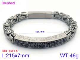 Stainless Steel Stone Bracelet
