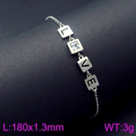 Stainless Steel Stone Bracelet