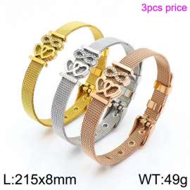Stainless Steel Stone Bracelet