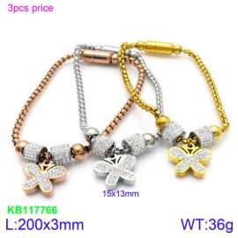 Stainless Steel Stone Bracelet