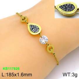 Stainless Steel Stone Bracelet