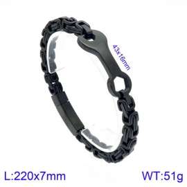 Stainless Steel Black-plating Bracelet