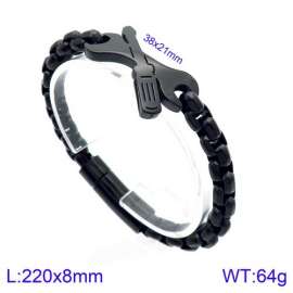 Stainless Steel Black-plating Bracelet
