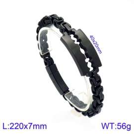 Stainless Steel Black-plating Bracelet
