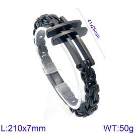 Stainless Steel Black-plating Bracelet