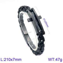 Stainless Steel Black-plating Bracelet