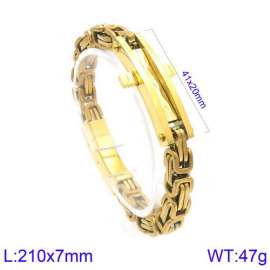 Stainless Steel Gold-plating Bracelet