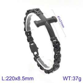 Stainless Steel Black-plating Bracelet