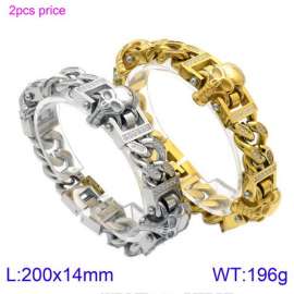 Stainless Skull Bracelet