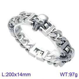 Stainless Skull Bracelet