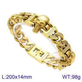 Stainless Skull Bracelet