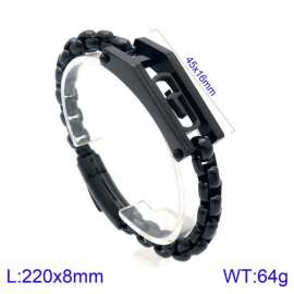 Stainless Steel Black-plating Bracelet