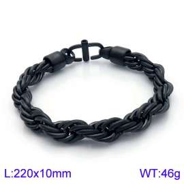Stainless Steel Black-plating Bracelet