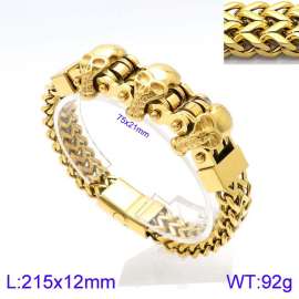 Stainless Skull Bracelet